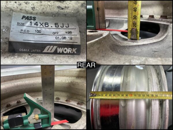 WORK EUROLINE DH Limited Editon 3 piece 14x6j +32 / 14x6.5j +26 4x100 CB:60 x4 - Image 14