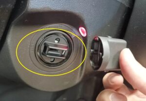 Key cylinder Knob Cover insert BASE for MAZDA / MITSUBISHI Smart Key advanced keyless entry Model