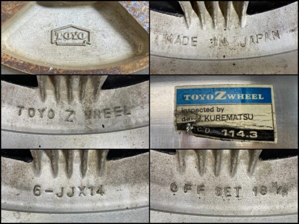 TOYO Z WHEEL Spoke D 14x6j +18 4x114.3 CB:79 x4 - Image 9