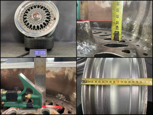 MG RV8 Genuine FACTORY Mesh wheels ZKC 6749 ROVER 15x6j +7 4x114.3 CB:73 x4 - Image 14