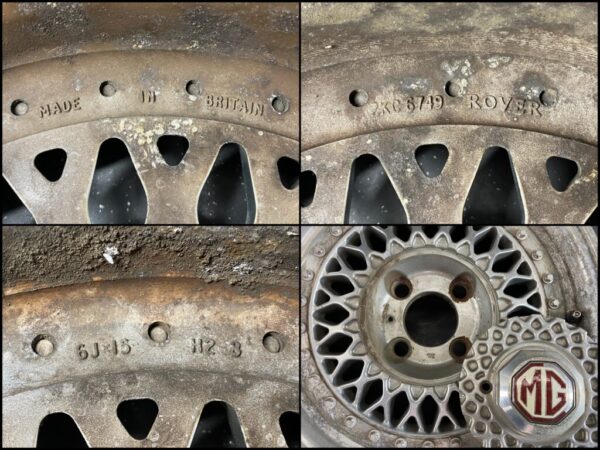 MG RV8 Genuine FACTORY Mesh wheels ZKC 6749 ROVER 15x6j +7 4x114.3 CB:73 x4 - Image 13