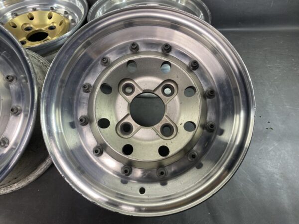 WEDS FURALCO RACING FORG DISH 3 piece 14x6j +7 / 14x6.5j 0 4x120 CB:75 x4 - Image 9