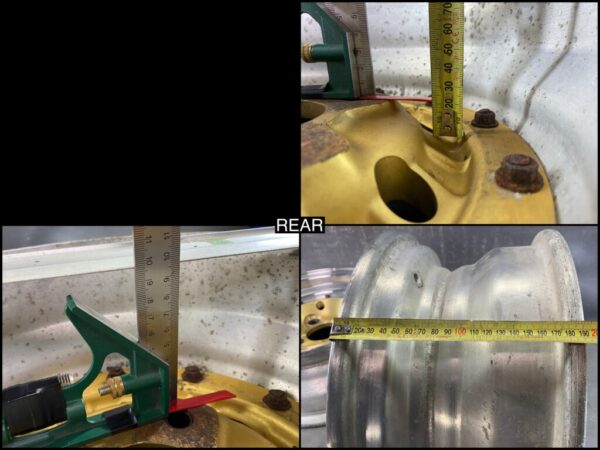 WEDS FURALCO RACING FORG DISH 3 piece 14x6j +7 / 14x6.5j 0 4x120 CB:75 x4 - Image 15