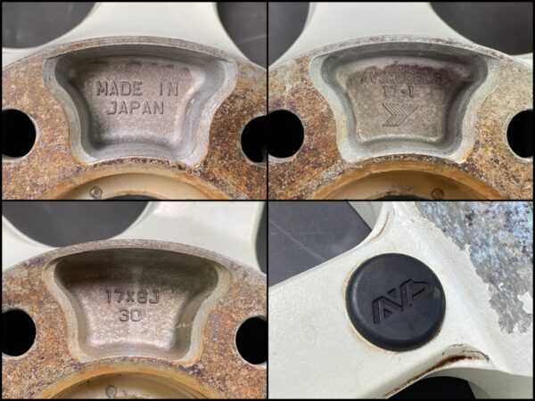 YOKOHAMA AVS MODEL 6 With Original Center Caps 17x8j +30 5x114.3 CB:73 x4 - Image 11