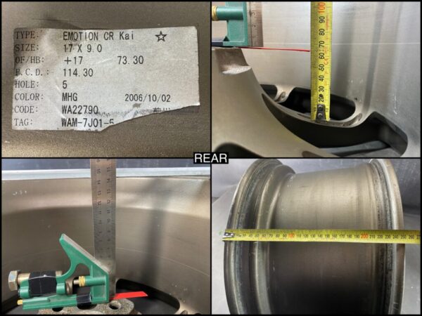 WORK EMOTION CR KAI Genuine 17x8j +32 / 9j +17 5x114.3 CB:73 x4 - Image 13