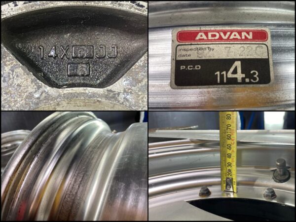 YOKOHAMA ADVAN A3A 3 piece 14x6j +6 4×114.3 CB:73 x4 - Image 15