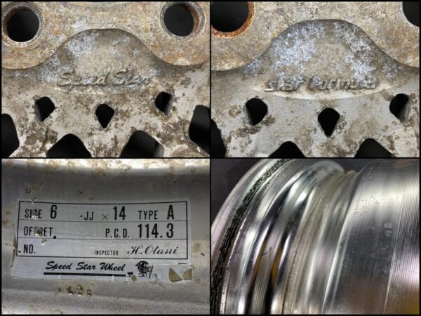 SSR SPEED STAR / STAR FORMULA MESH TypeA 3 piece 14x6j +8 5x114.3 CB:74 x2 - Image 10