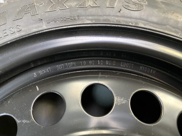 Spare tyre for NISSAN NOTE E12 HE12 NE12 temper tyre Space saver With Screw - Image 3