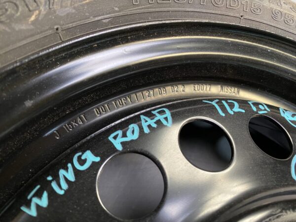 Space saver NISSAN TIIDA Cube March NOTE AD Y12 temper tyre With Screw - Image 3