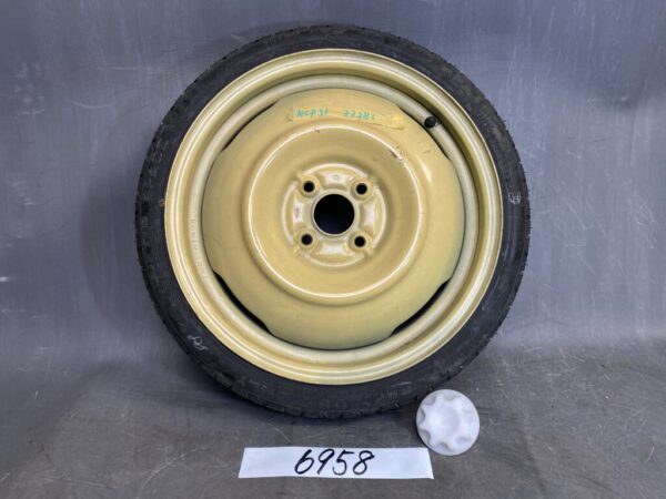 Spare tyre for TOYOTA BB NCP31 temper tyre Space saver With Screw ( Also for suitable TOYOTA AQUA NHP10 ) » JDM-PARTS NZ