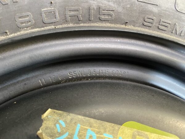 Spare tyre for CITROEN C3 temper tyre Space saver With Screw - Image 3