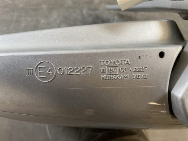 TOYOTA MARK X GRX120 GRX121 GRX125 Genuine Door Mirror / MURAKAMI 7672 / 012227 / Left Side x1 - Image 4