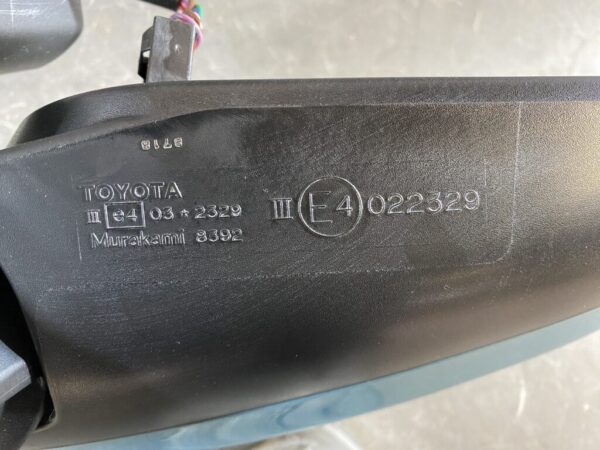 TOYOTA PORTE NNP10 NNP11 NNP15 Genuine Door Mirror / MURAKAMI 8392 / Right Side x1 - Image 5