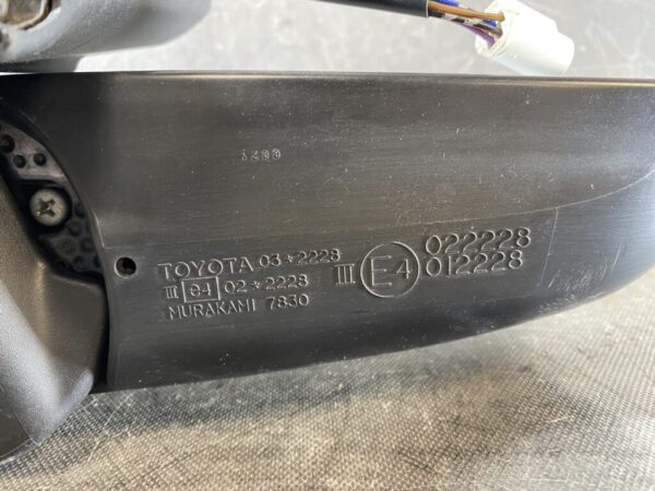 TOYOTA PORTE NNP10 NNP11 NNP15 Genuine Door Mirror / MURAKAMI 7830 / Right Side x1 - Image 5