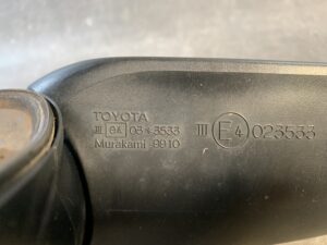 TOYOTA PORTE / SPADE NSP140 NCP141 NCP145 Genuine Door Mirror / 023533 / MURAKAMI 9910 / Right Side x1