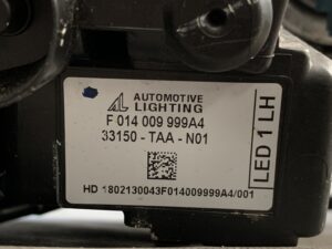 HONDA STEPWAGON STEPWGN RP1 Genuine Headlight AL F014009999A4 Left Side x1