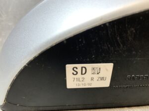 SUZUKI SWIFT ZC72S Genuine Door Mirro ISHIZAKI 531 71L0 Right Side x1