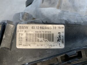 BMW 1 Series Genuine HID Headlight Valeo 63.12 6924491-11 Left Side x1