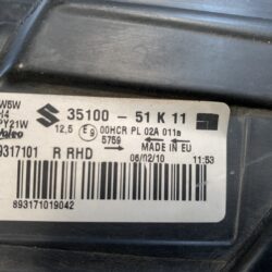 SUZUKI SPLASH XB32S Genuine Headlight Valeo 35100 51k11 Right Side x1