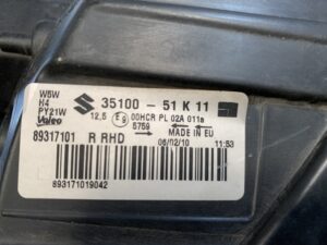 SUZUKI SPLASH XB32S Genuine Headlight Valeo 35100 51k11 Right Side x1