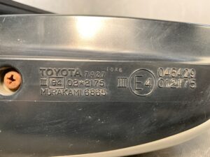 TOYOTA PROBOX NSP160V Genuine Door Mirror Murakami 6865 / 7426 7427 Right Side x1