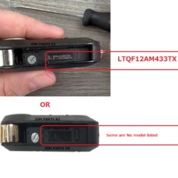 FIAT PEUGEOT CITROEN ALFA ROMEO Remote KEY Fob 3 Buttons 433Mhz LTQF12AM433TX