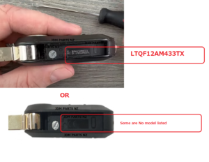 FIAT PEUGEOT CITROEN ALFA ROMEO Remote KEY Fob 3 Buttons 433Mhz LTQF12AM433TX