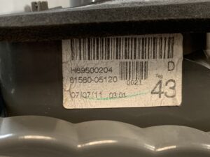 TOYOTA AVEVSIS WAGON ZRT272 Valeo 05-21 Right Side x1