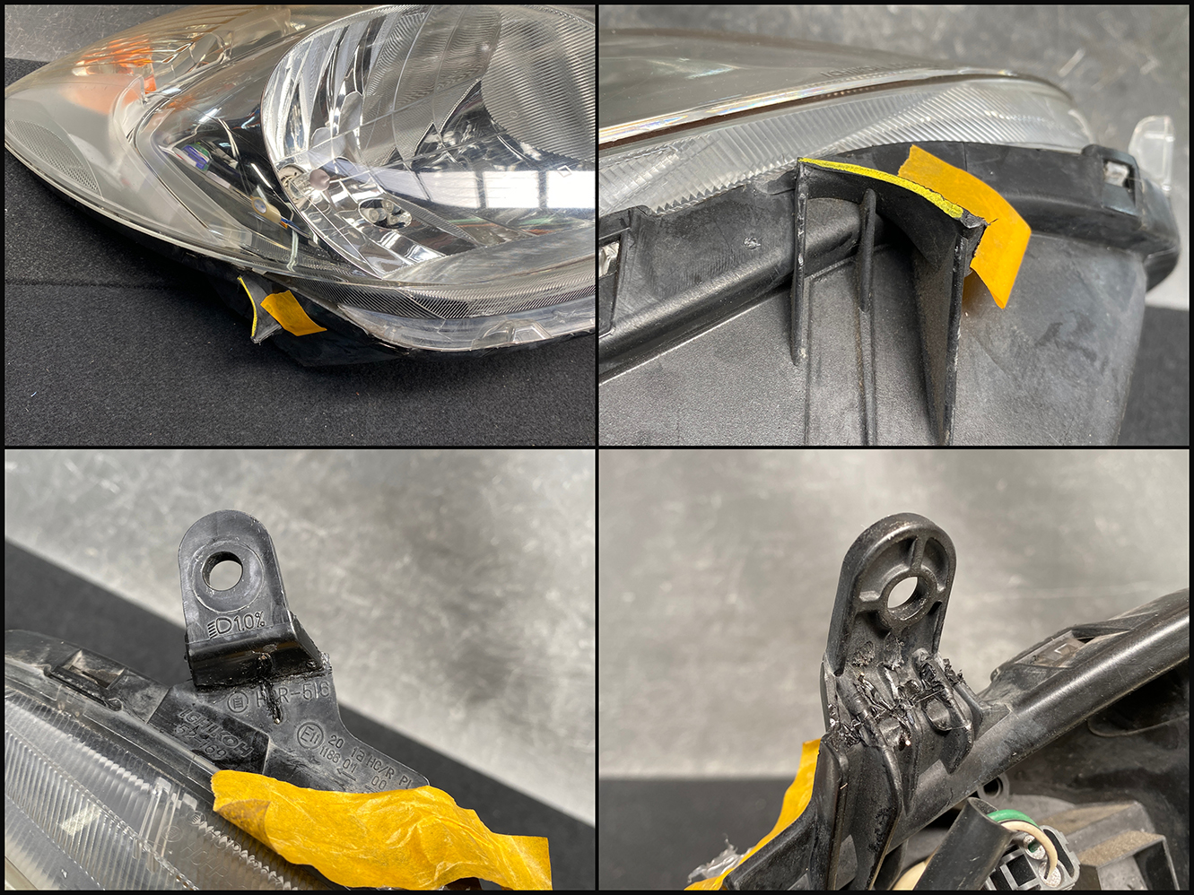 TOYOTA VITZ SCP90 Headlight  ICHIKOH 52-169 Right Side x1 *DAMAGED* - Image 9