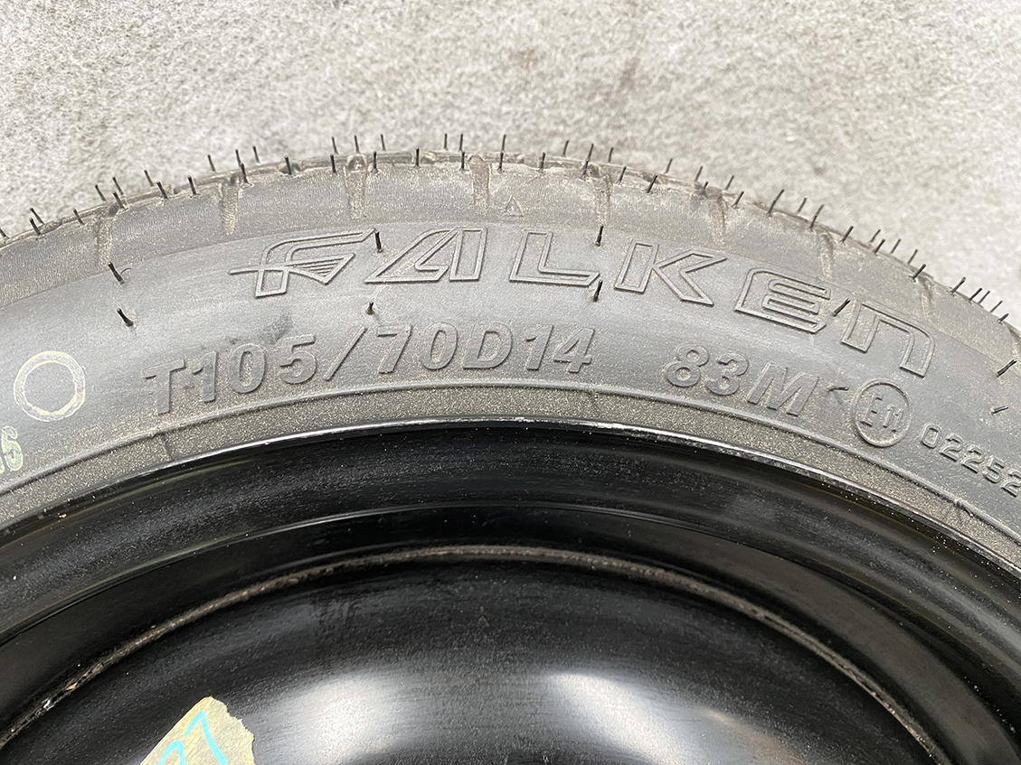Space saver DAIHATSU Mira Tanto 14inch Temper tyre With Screw - Image 2