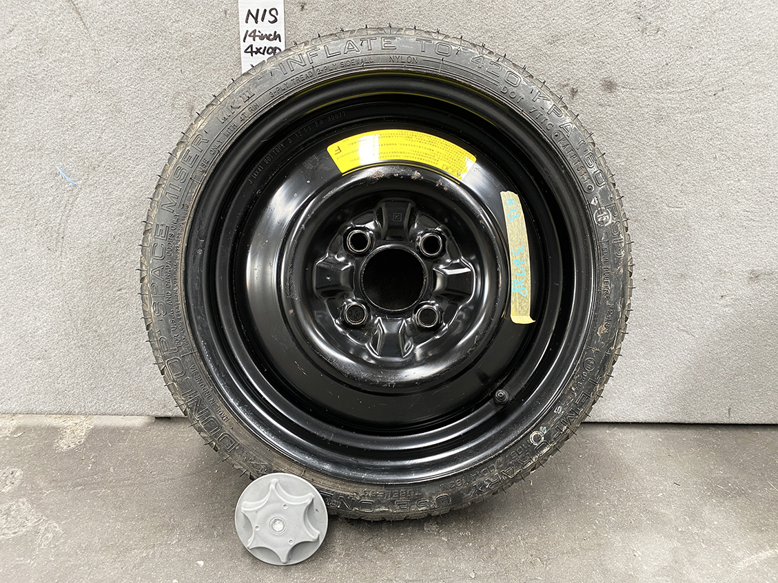Space saver Mazda NISSAN Micra March Note 14inch Temper tyre With Screw