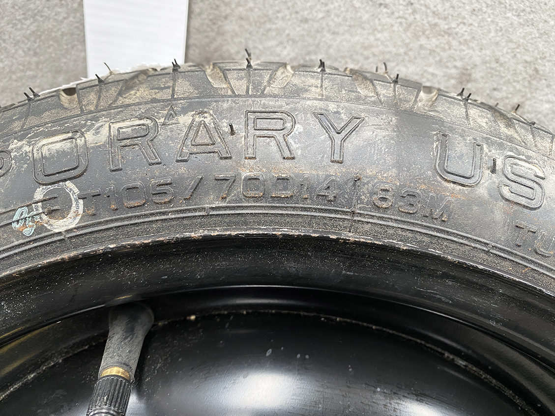 Space saver NISSAN Micra March CUBE 14inch Temper tyre With Screw - Image 2