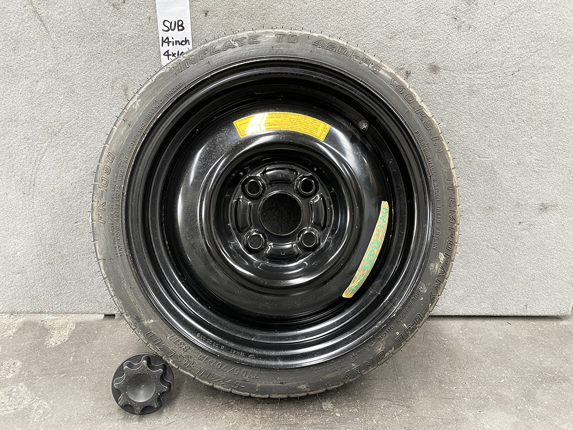 Space saver SUBARU Stella Pleo 14inch Temper tyre With Screw