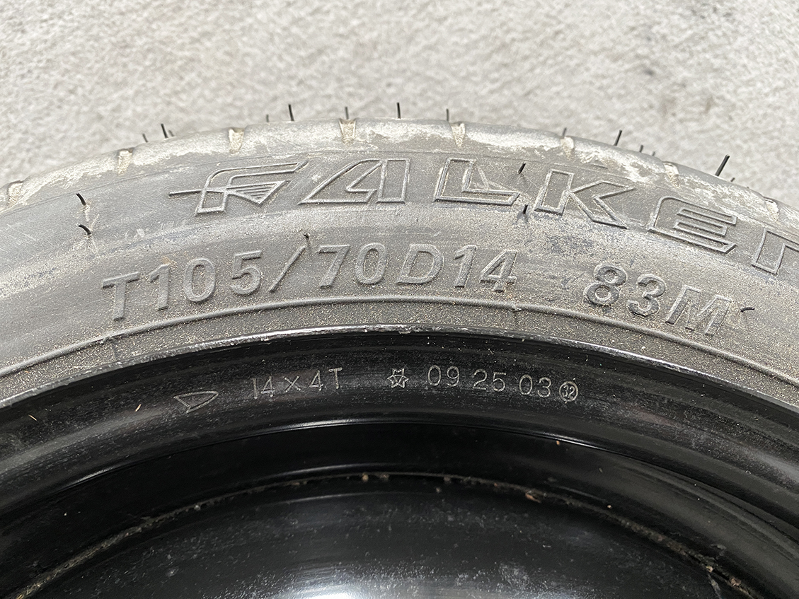Space saver SUBARU Stella Pleo 14inch Temper tyre With Screw - Image 2