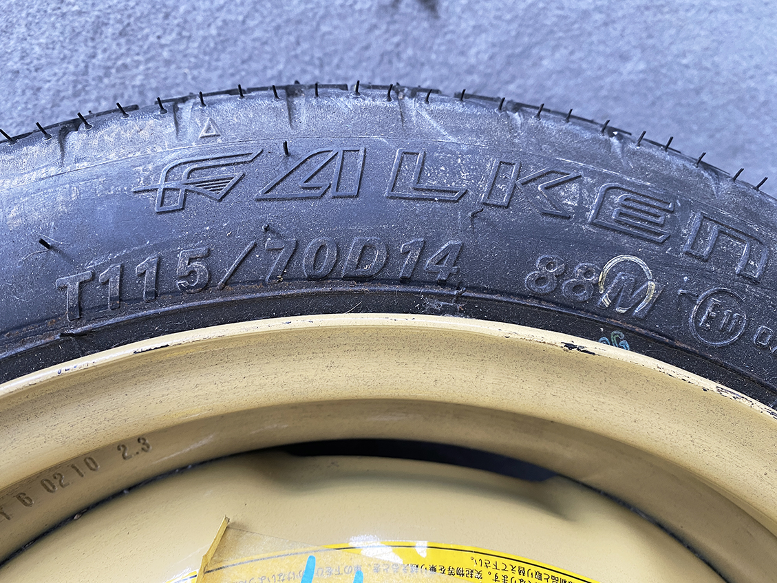 Space saver SUZUKI  Alto CHEVROLET MW  Wagon R 14inch Temper tyre With Screw - Image 2