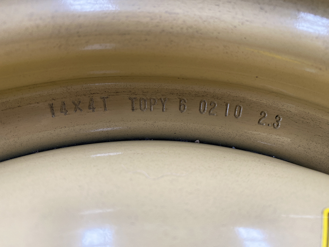 Space saver SUZUKI  Alto CHEVROLET MW  Wagon R 14inch Temper tyre With Screw - Image 3