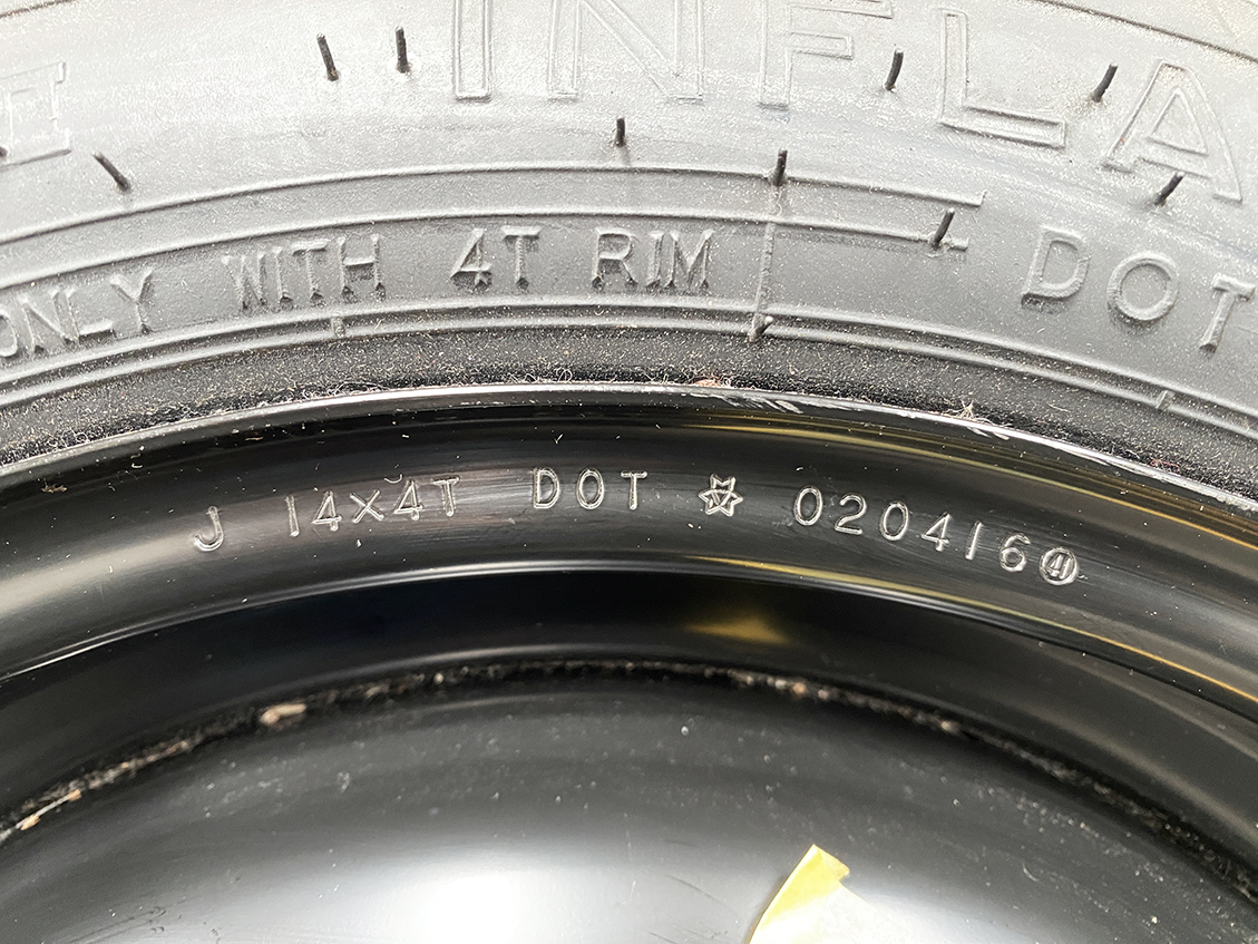 Space saver TOYOTA Passo bB 14inch Temper tyre With Screw - Image 3