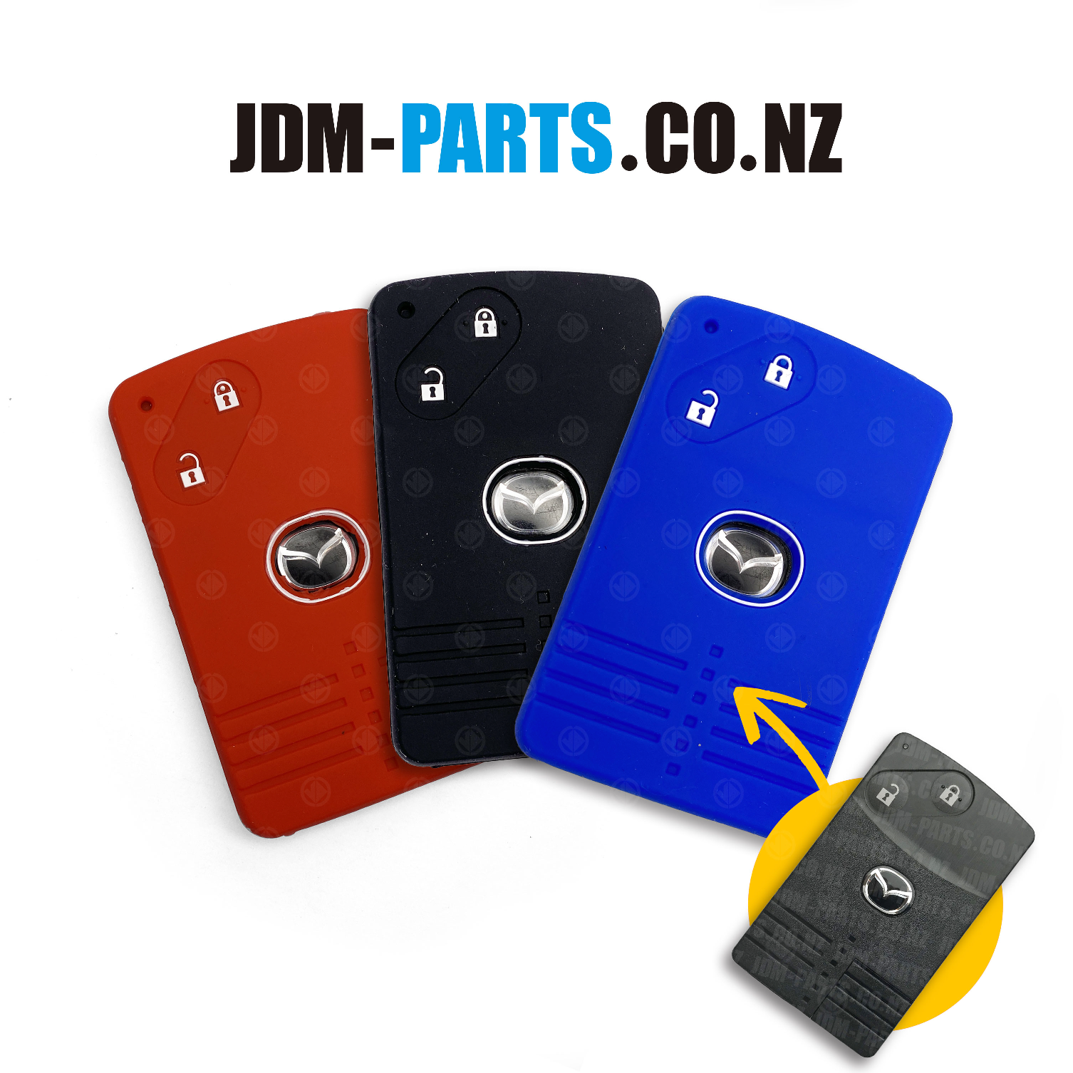 Silicone Protective Cover for MAZDA Key fob card type 2 Buttons