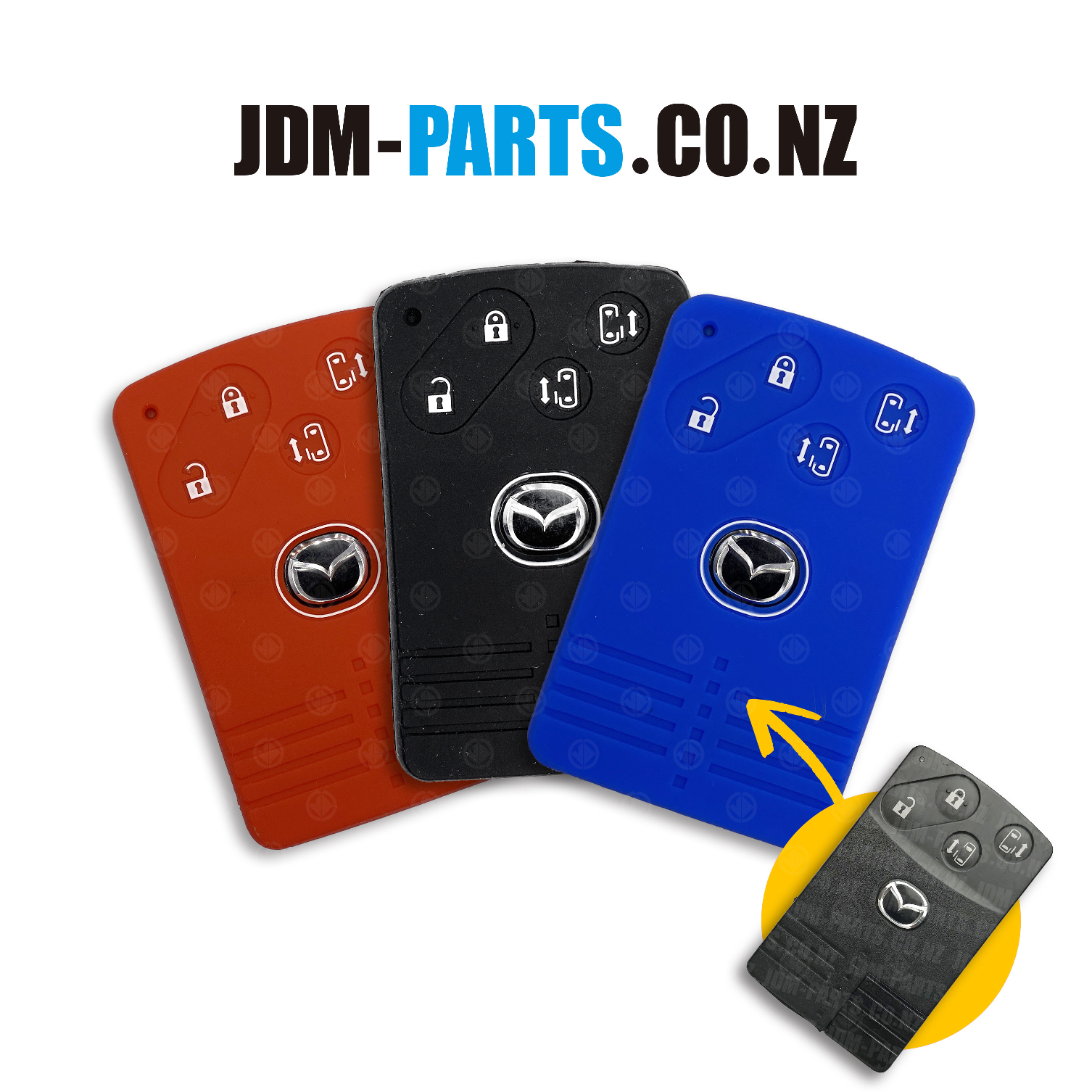 Silicone Protective Cover for MAZDA Key fob card type 4 Buttons