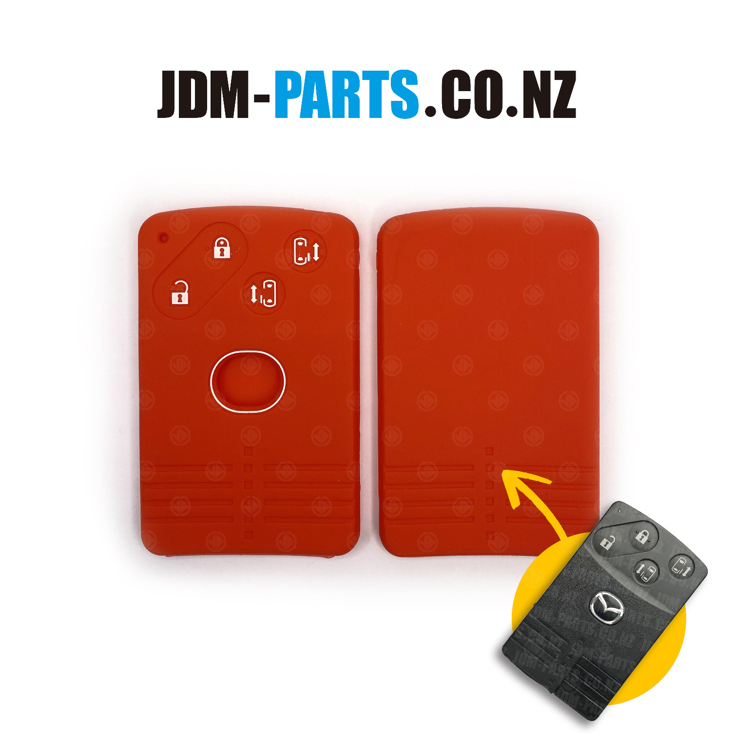 Silicone Protective Cover for MAZDA Key fob card type 4 Buttons - Image 2