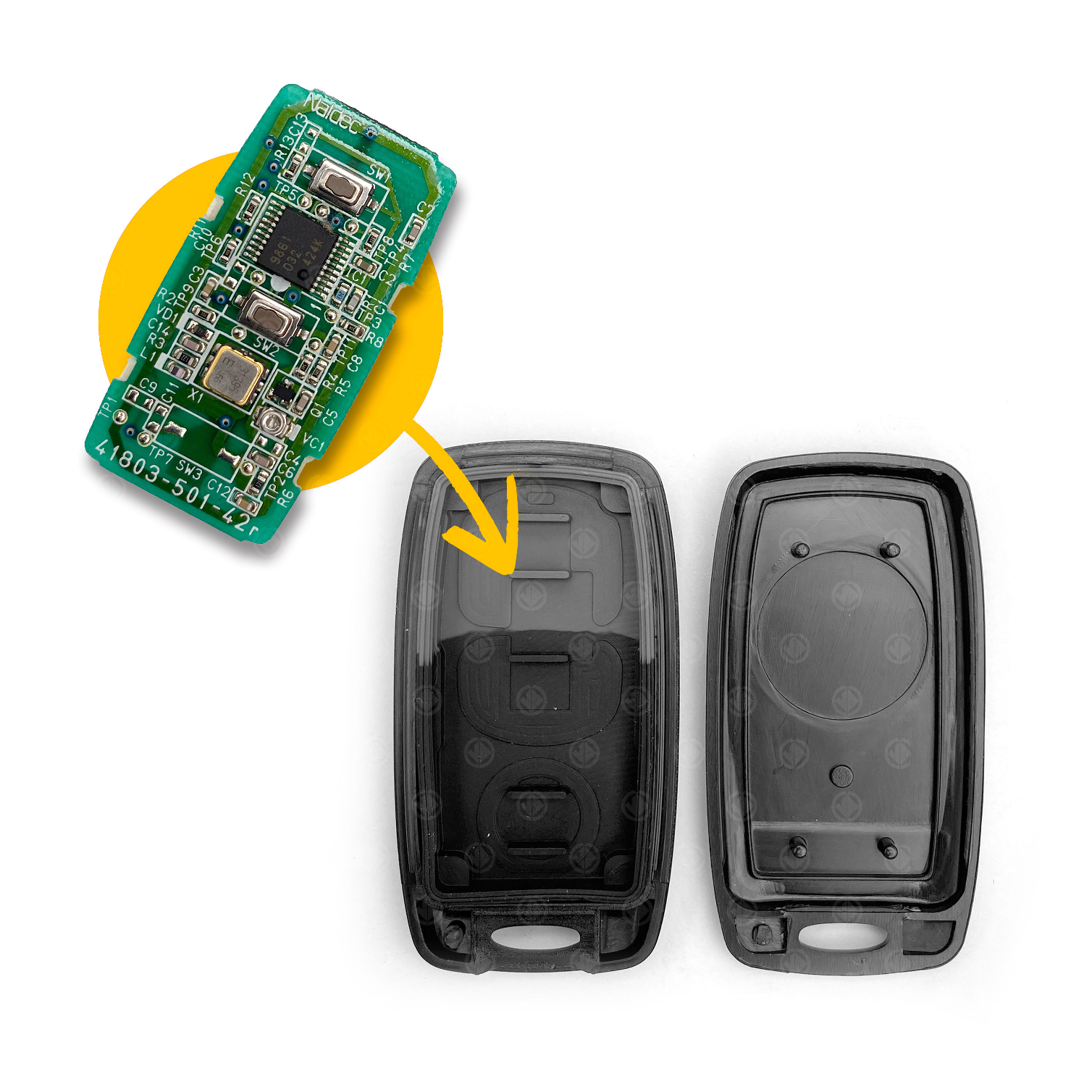 MAZDA Remote Transmitter key fob Transferable / Replacement shell 2 Buttons - Image 2