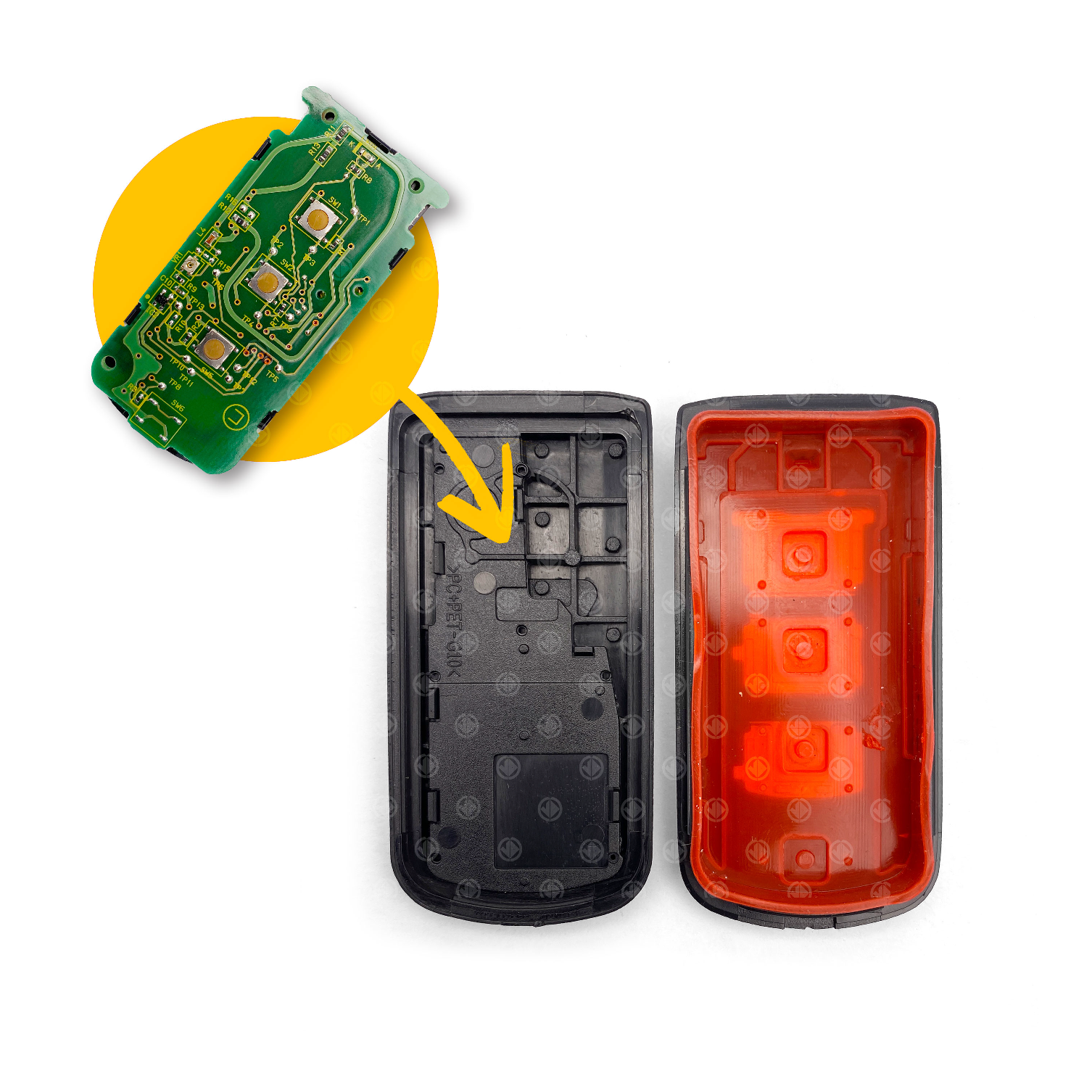 MITSUBISHI SMART KEY Shell Transferable / Replacement shell 3 Buttons - Image 2