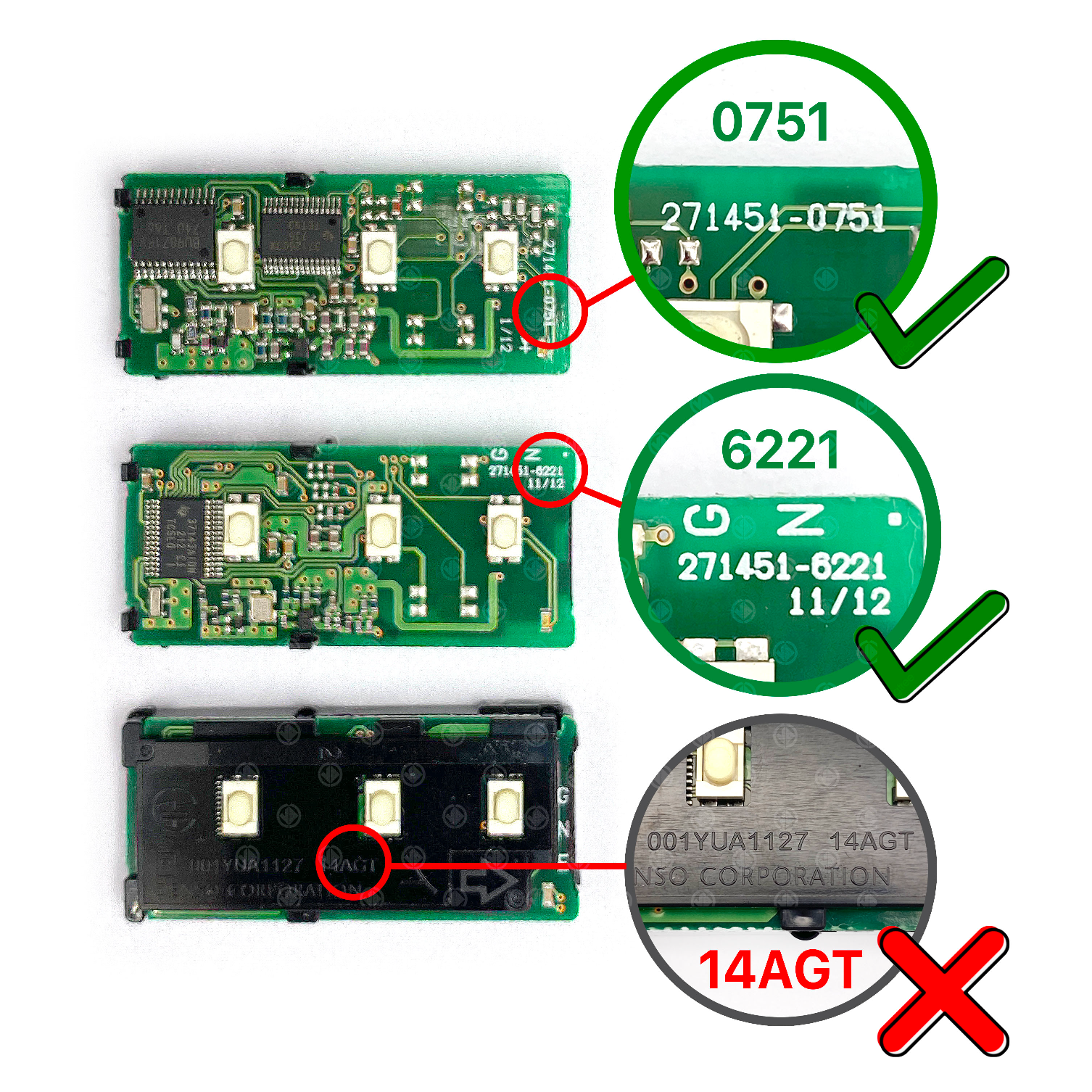 SUBARU SMART KEY Shell Transferable / Replacement shell 3 Buttons - Image 2