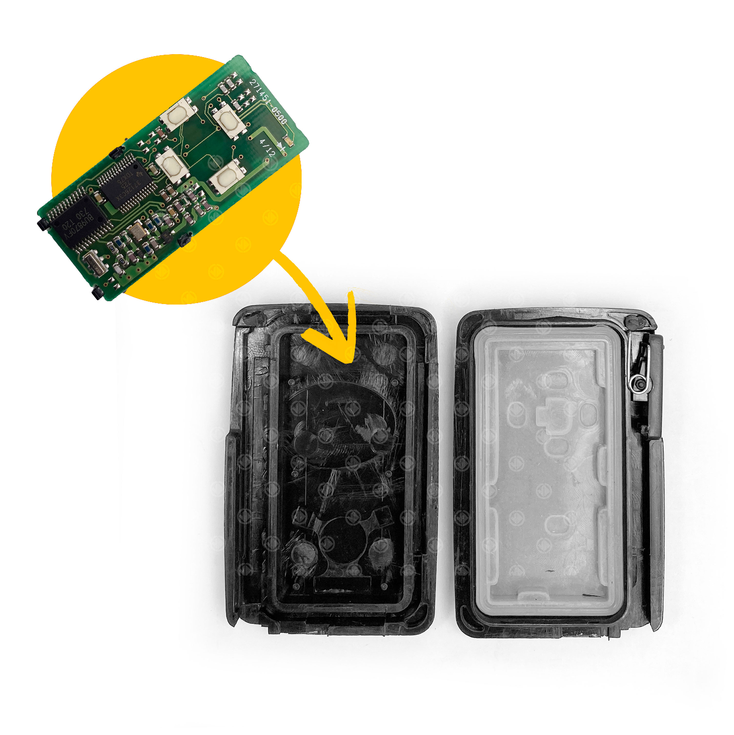 TOYOTA SMART KEY Shell Transferable / Replacement shell 4 Buttons - Image 2