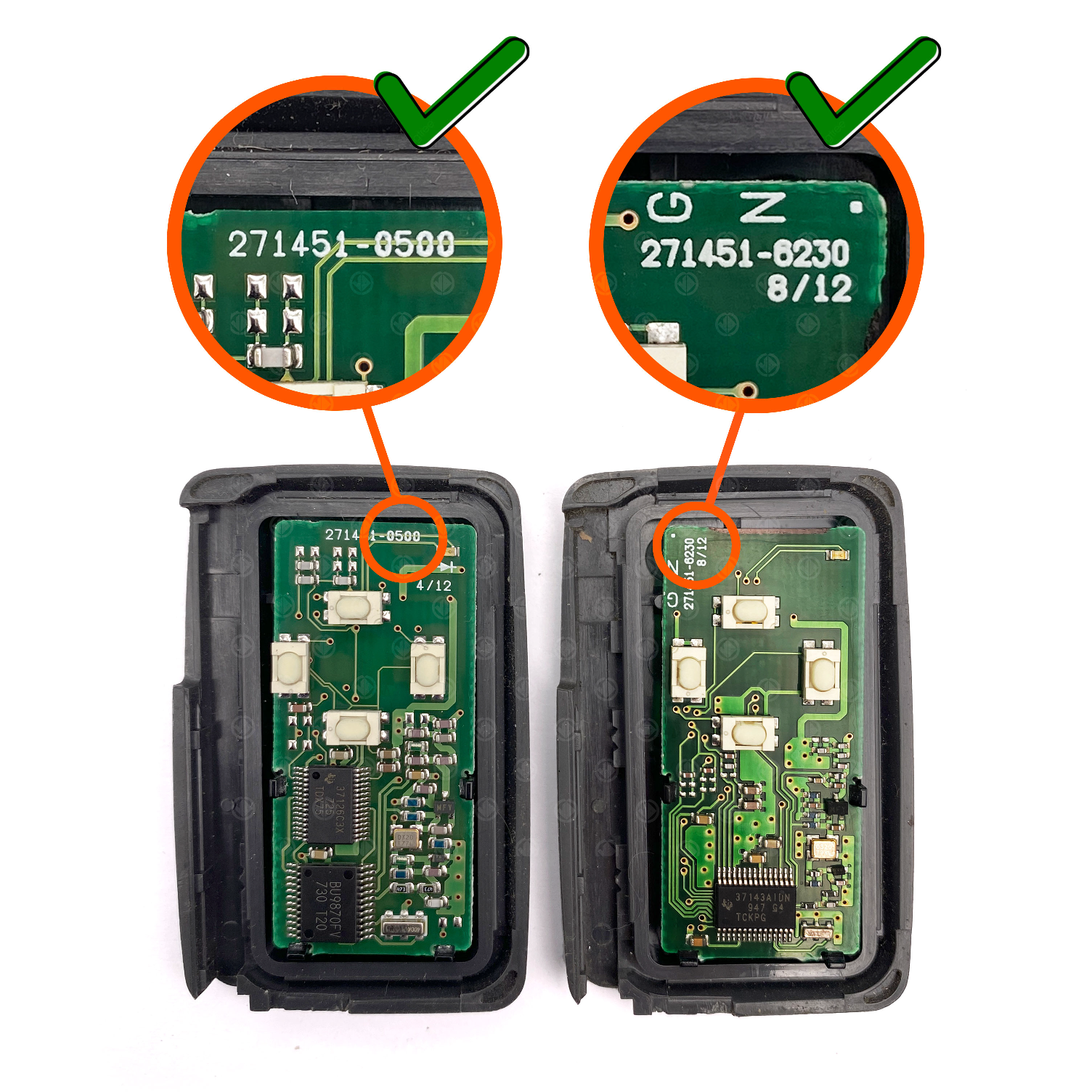 TOYOTA SMART KEY Shell Transferable / Replacement shell 4 Buttons - Image 4