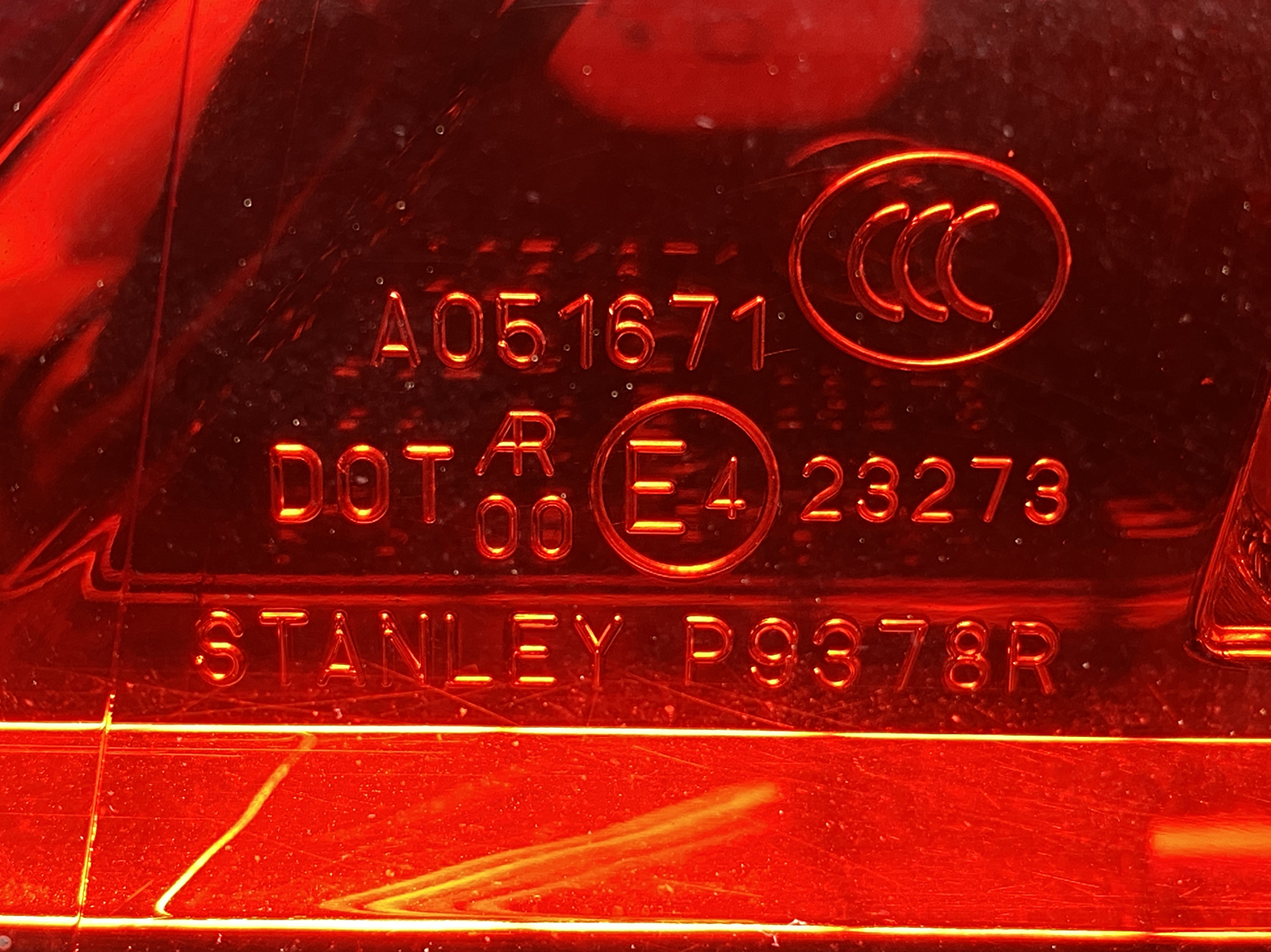 MAZDA Premacy NISSAN LAFESTA CW Taillight Inner P9378 Right Side x1 - Image 4