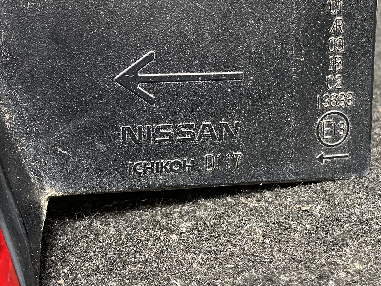 NISSAN NOTE / E12 Genuine Taillight / ICHIKOH D117 / Left Side x1 *DAMAGED* - Image 6
