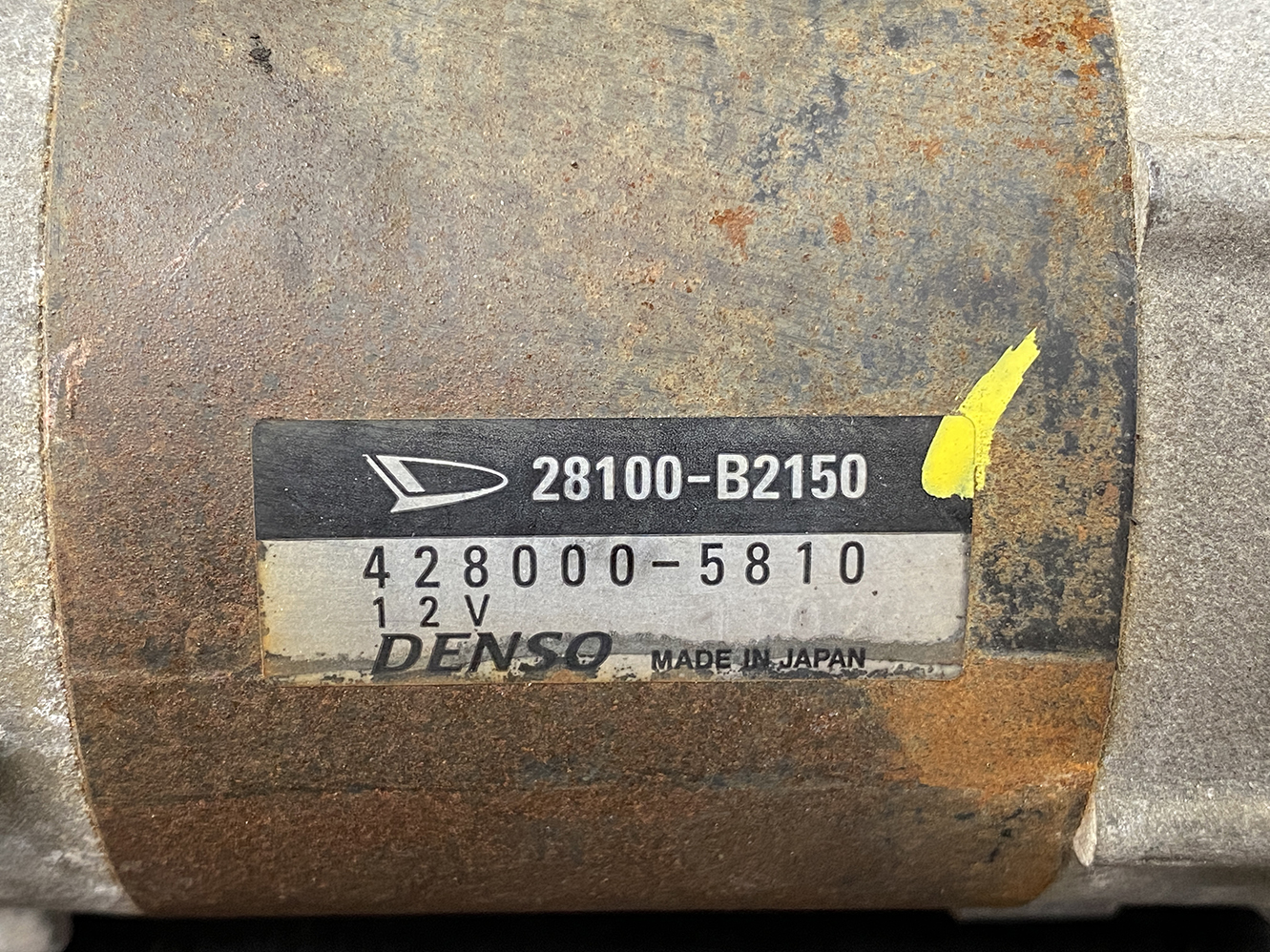 DAIHATSU Genuine Starter Motor Hijet Truck S201P 28100-B2150 / 428000-5810 - Image 2