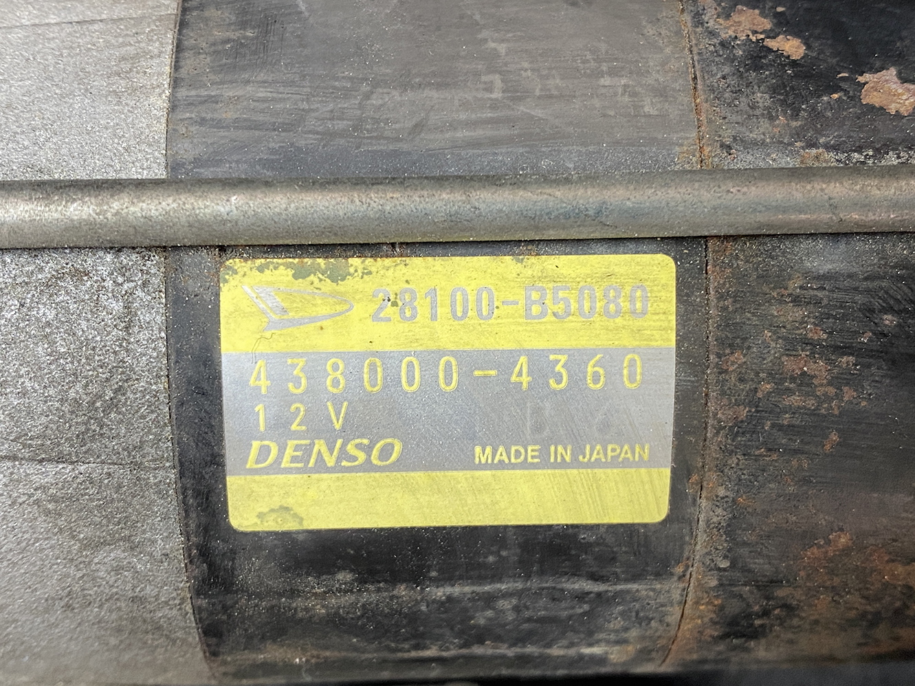 DAIHATSU TOYOTA Genuine Starter Motor Hijet S321V PIXIS 28100-B5080 / 428000-4360 - Image 2