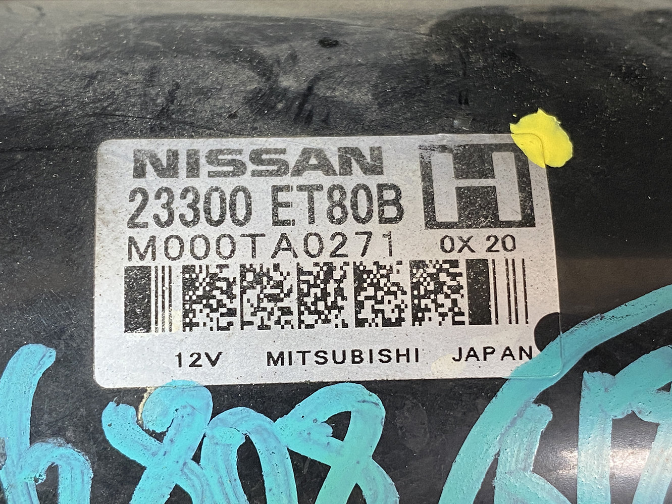 NISSAN Genuine Starter Motor E52 ELGRAND X-Trail Murano 23300 ET80B M000TA0271 - Image 2